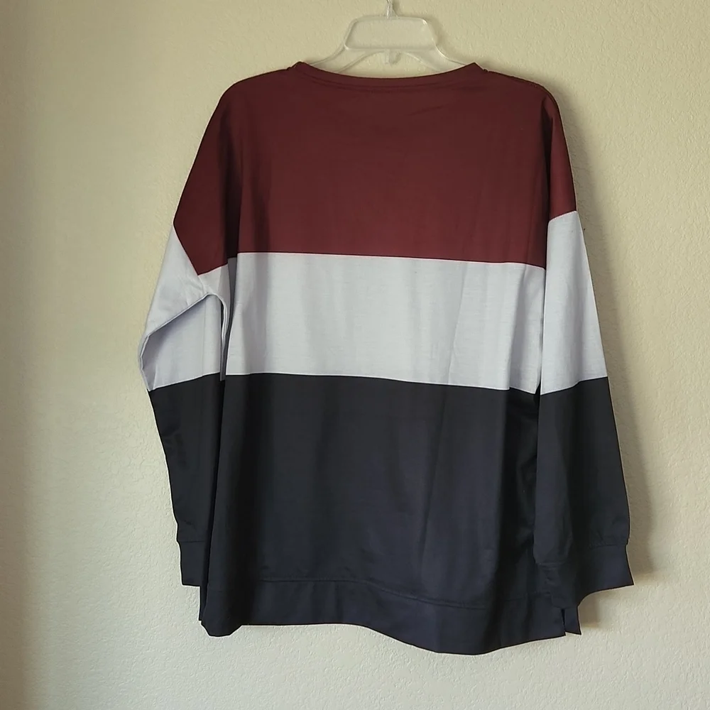 SHEIN‎ Stripe Crewneck Pullover XL - Picture 5 of 5